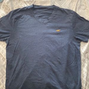Men’s Blue V Neck Hollister T shirt